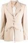 Rokh Blazer met open rug Bruin - Thumbnail 1