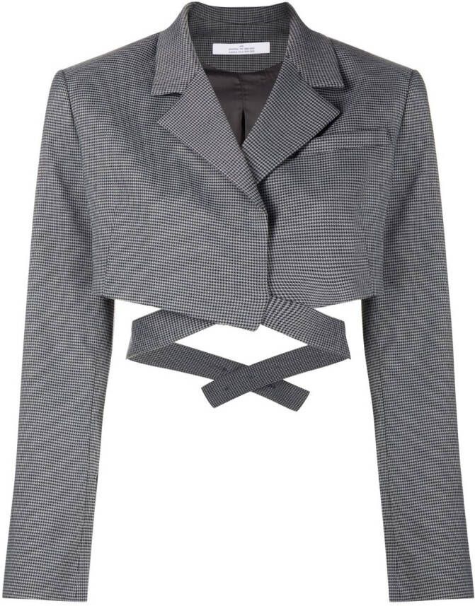 Rokh Cropped blazer Grijs