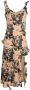 Rokh Maxi-jurk met ruches Beige - Thumbnail 1