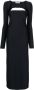Rokh Mini-jurk met vierkante hals Zwart - Thumbnail 1