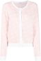 Rokh Vest met monogramprint Roze - Thumbnail 1