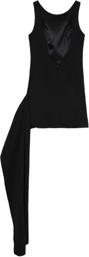 Rokh Mouwloze mini-jurk Zwart