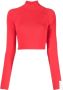 Rokh Top met open rug Rood - Thumbnail 1