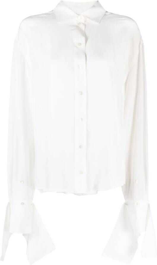 Rokh Zijden blouse Wit