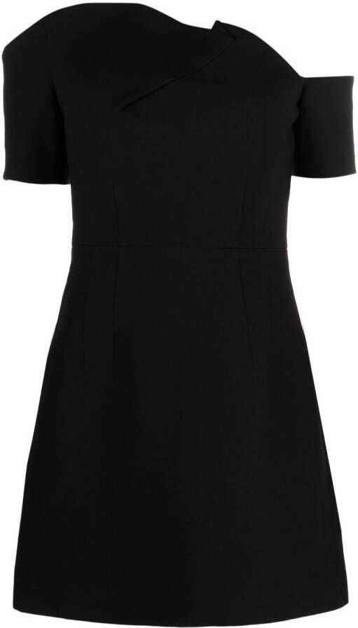 Roland Mouret Asymmetrische mini-jurk Zwart