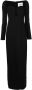 Roland Mouret Maxi-jurk met lange mouwen Zwart - Thumbnail 1