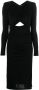 Roland Mouret Maxi-jurk met ruches Zwart - Thumbnail 1