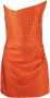 Roland Mouret Mini-jurk met studs Oranje - Thumbnail 1