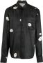 ROMEO HUNTE Satijnen blouse Zwart - Thumbnail 1