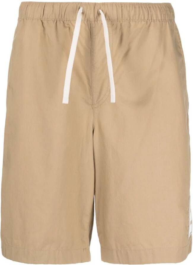 ROMEO HUNTE Shorts met logopatch Bruin