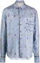 ROMEO HUNTE Gestreept shirt Blauw - Thumbnail 1