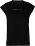ROMEO HUNTE T-shirt met schoudervullingen Zwart - Thumbnail 1