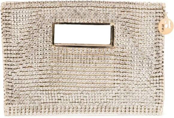 Rosantica Iside clutch verfraaid met kristallen Goud