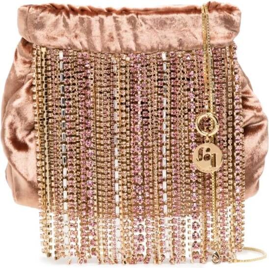 Rosantica Liquirizia Frange clutch Roze