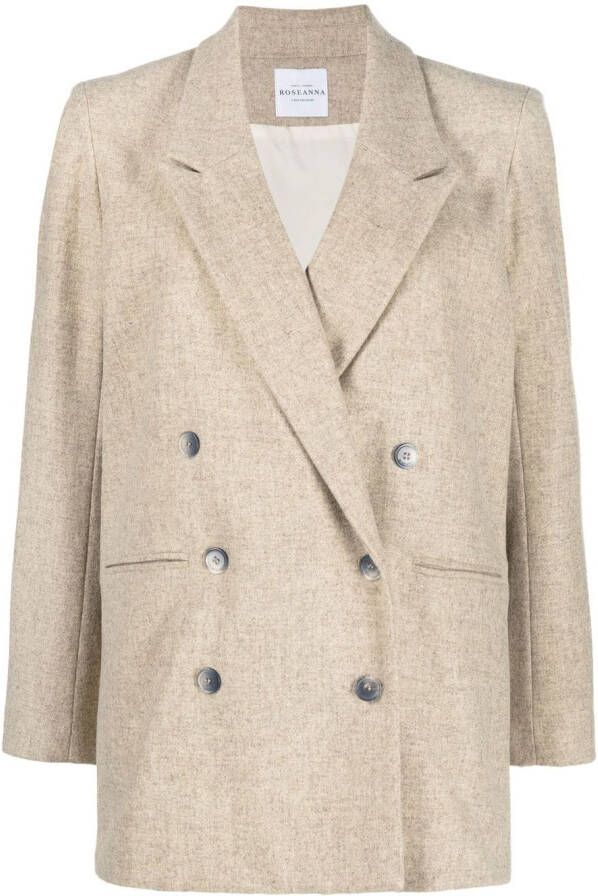 Roseanna Blazer met dubbele rij knopen Beige