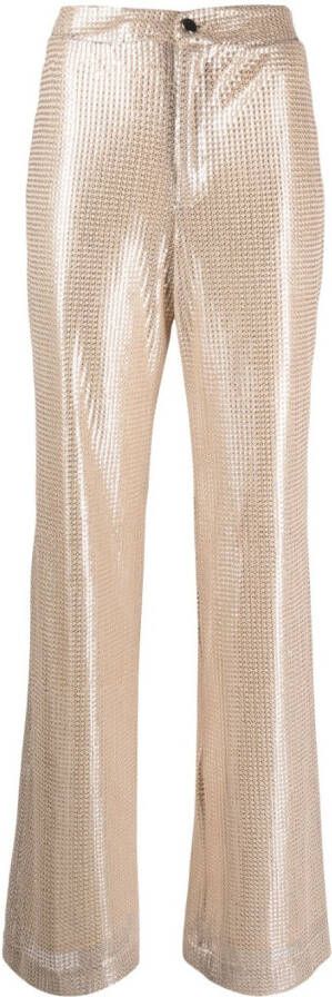 Roseanna Flared broek Goud