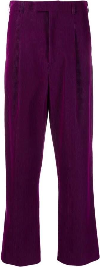Roseanna Ribfluwelen broek Paars