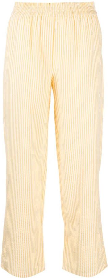 Roseanna Gestreepte broek Geel