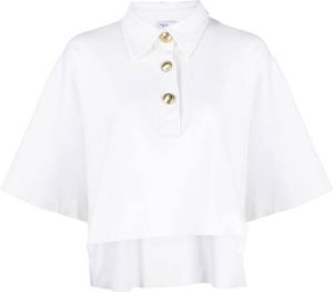 Rosetta Getty Cropped polotop Wit