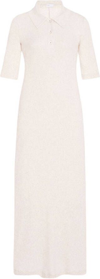 Rosetta Getty Maxi-jurk met korte mouwen Beige