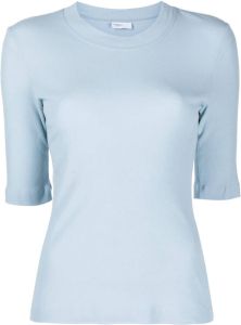 Rosetta Getty T-shirt met cropped mouwen Blauw
