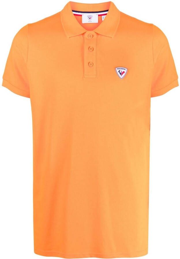 Rossignol Poloshirt met logopatch Oranje
