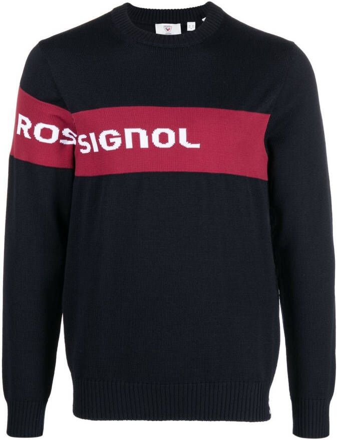 Rossignol Sweater met logostreep Blauw