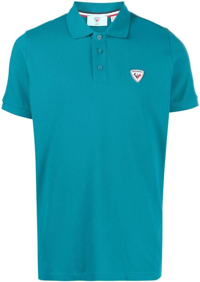 Rossignol Poloshirt met logopatch Blauw