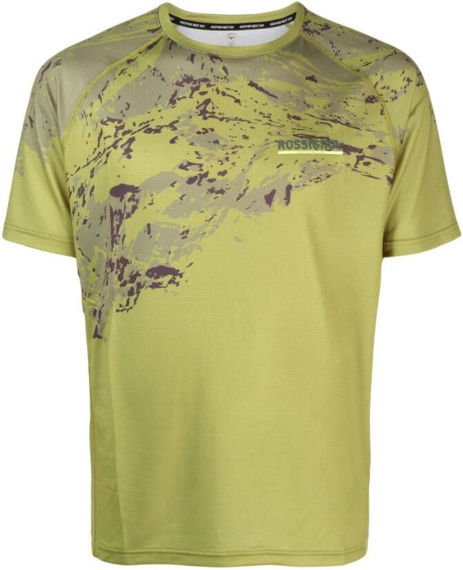 Rossignol T-shirt met logopatch Groen
