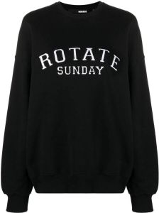 ROTATE Sweater met logopatch Zwart