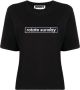 ROTATE BIRGER CHRISTENSEN Aster T-shirt met logo Zwart - Thumbnail 1