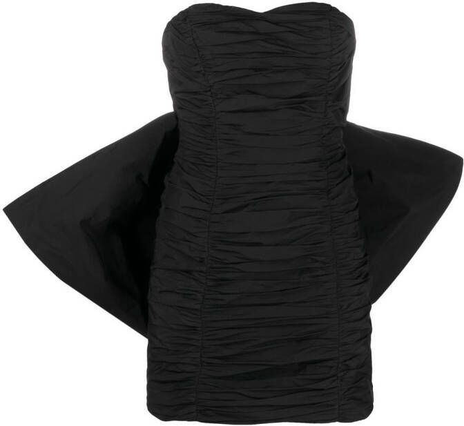 ROTATE BIRGER CHRISTENSEN Mini-jurk met strikdetail Zwart
