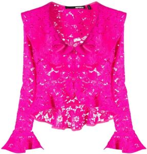 ROTATE Broderie-anglaise blouse Roze