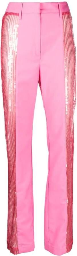 ROTATE BIRGER CHRISTENSEN Broek met pailletten Roze