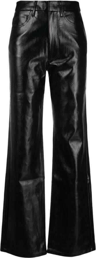 ROTATE BIRGER CHRISTENSEN Broek met wijde pijpen Zwart