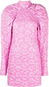 ROTATE Mini-jurk met pofmouwen Roze