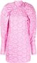 ROTATE BIRGER CHRISTENSEN Mini-jurk met pofmouwen Roze - Thumbnail 1