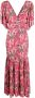ROTATE BIRGER CHRISTENSEN Jurk met bloemenprint Roze - Thumbnail 1