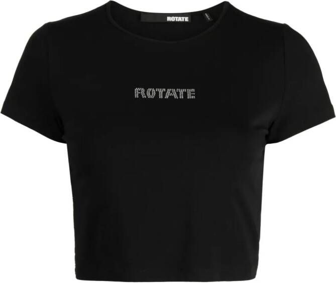 ROTATE BIRGER CHRISTENSEN T-shirt verfraaid met logo Zwart