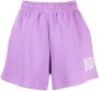 ROTATE BIRGER CHRISTENSEN logo-print cotton shorts Paars - Thumbnail 1
