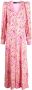 ROTATE BIRGER CHRISTENSEN Maxi-jurk met bloemjacquard Roze - Thumbnail 1