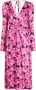ROTATE BIRGER CHRISTENSEN Midi-jurk met bloemenprint Roze - Thumbnail 1