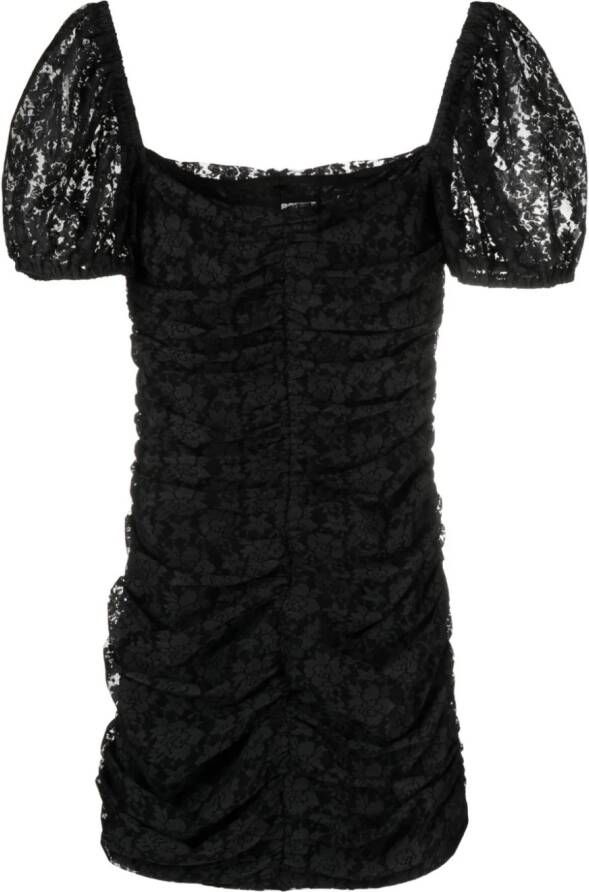 ROTATE BIRGER CHRISTENSEN Mini-jurk met pofmouwen Zwart