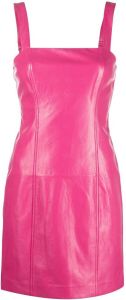 ROTATE Mini-jurk met vierkante hals Roze