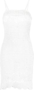 ROTATE Mouwloze mini-jurk Wit