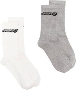 ROTATE Set van twee paar sokken Beige