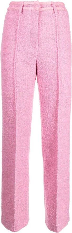 ROTATE BIRGER CHRISTENSEN Pantalon met gevlochten detail Roze