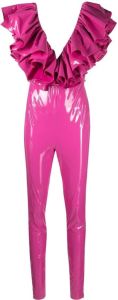 ROTATE Jumpsuit met ruche detail Roze