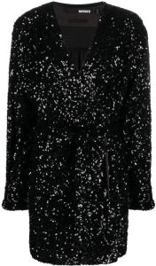 ROTATE Mini-jurk met pailletten Zwart