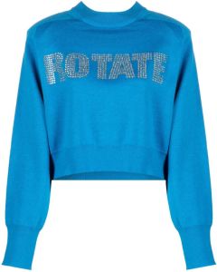 ROTATE Sweater met ronde hals Blauw